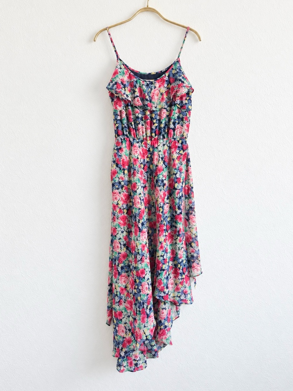 Joie Lili 100% Silk Floral High Low Maxi Dress Size M